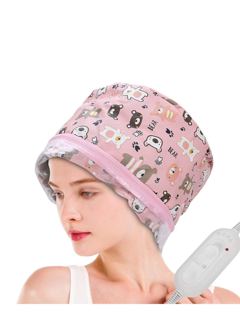 Filfeel Thermal Heat Treatment Spa Hair Masks, Deep Conditioning Treatments Electric Steamer Hat (US)  - Image 2