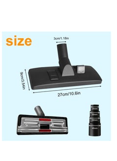 Beauenty Universal Floor Brush Head Tool, 32mm Vacuum Cleaner Floor Brush Head Replacement, with Vacuum Hose Adapter, Vacuum Cleaner Carpet Brush Nozzle Accessories, for Henry Hoover Brush Head  - Image 2