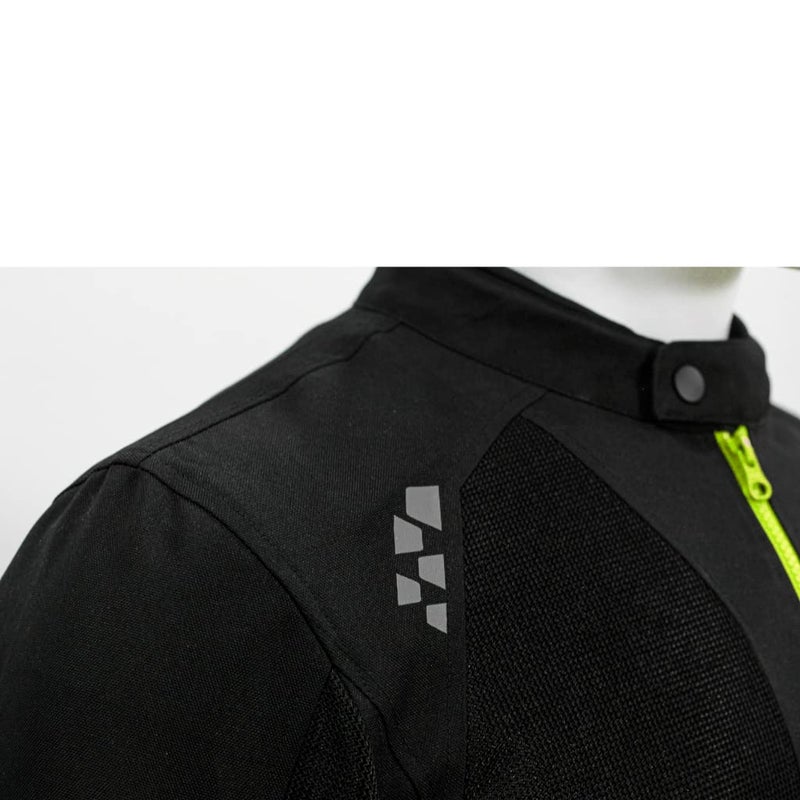 Raida BOLT Motorcycle Jacket | CE Level 2 Armors | Abrasion Resistance Fabric | Lightweight (S, Hiviz) - Image 3