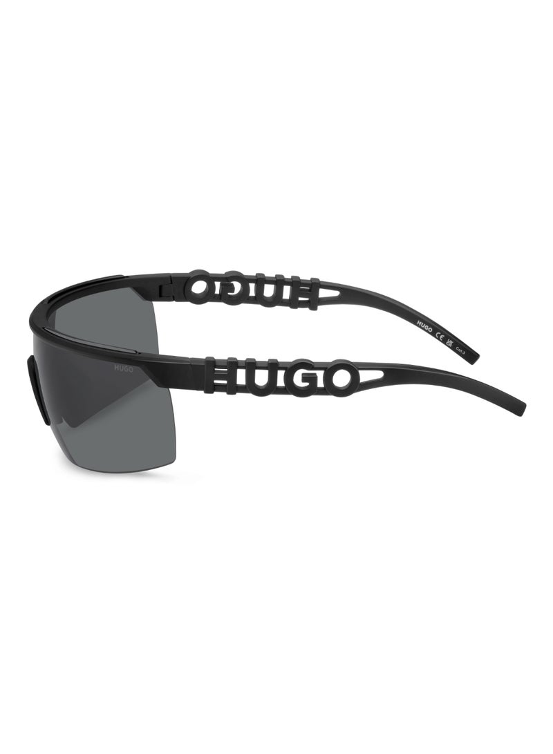 HUGO Men's Uv Protection Sunglasses Hg 1284/S Grey 48 - Lens Size: 47.8 Mm - Black - Image 5