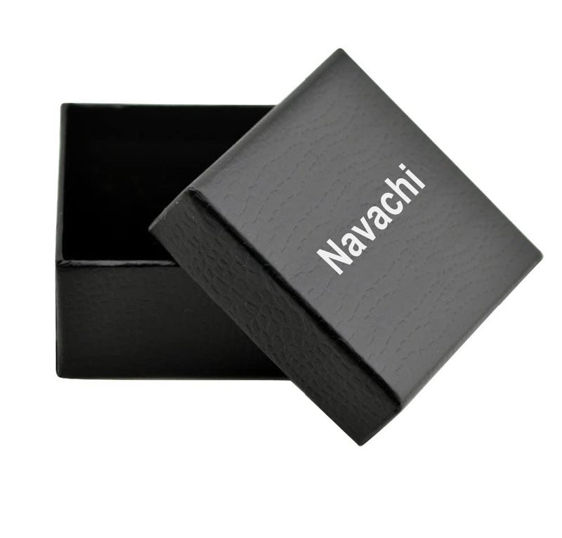 Navachi 18k Gold Plated Clear Crystal Green Enamel Leaves Flower Omega Earrings - Image 2