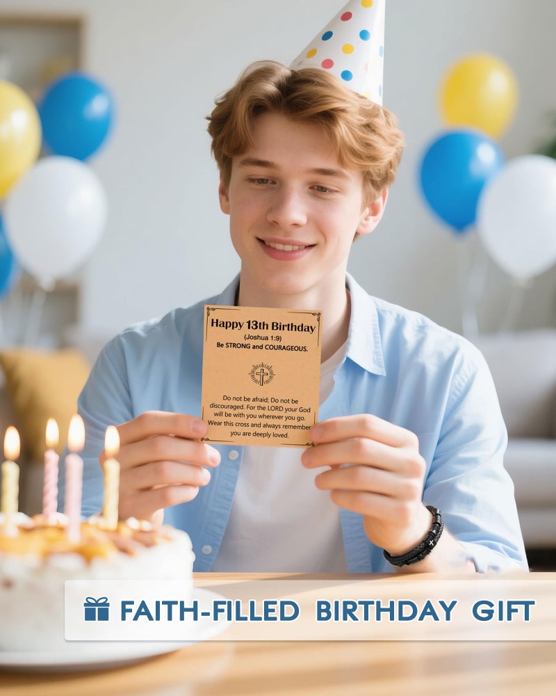 UNGENT THEM 13th Birthday Decorations Gifts for 13 Year Old Boys Official Teenager Teens Boy Happy Birthday Bracelet Ideas - Image 5