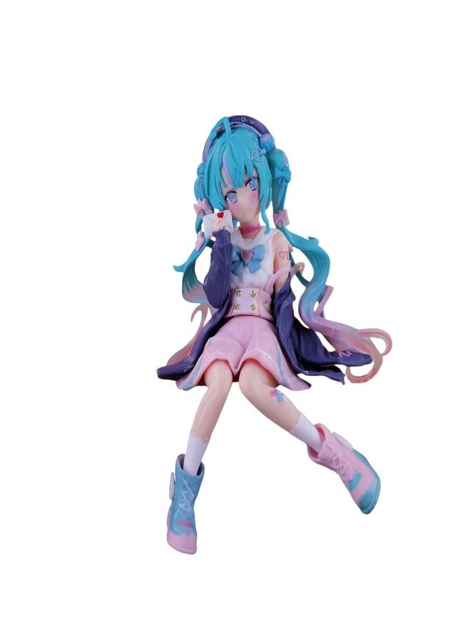 KENMA Hatsune Miku Model, Anime Doll Decoration Toy, PVC Statue Collection Model Toys Gifts(Size14cm) PVC - Image 1
