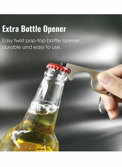 واي آند دي No Touch door opener Tool - 2 Pack keychain Multitool, Stylus, Bottle Stay clean  - Image 3
