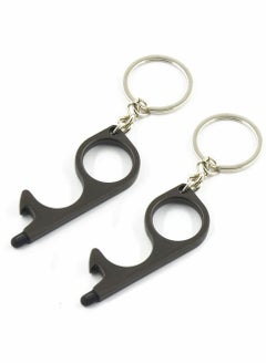 واي آند دي No Touch door opener Tool - 2 Pack keychain Multitool, Stylus, Bottle Stay clean  - Image 1