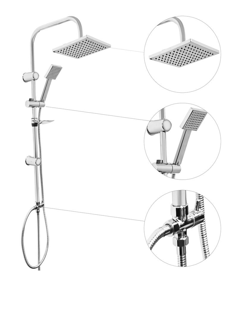 FRIZONE Shower Faucet set, Shower Kit 9001, Shower Kit with shower head, hand shower, Soap Dish, Diverter - Image 2