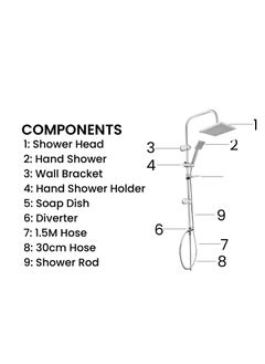 FRIZONE Shower Faucet set, Shower Kit 9001, Shower Kit with shower head, hand shower, Soap Dish, Diverter - pzsku/Z738EDAA1595D5E0D65D1Z/45/_/1736840534/e574ef5c-dab1-42c6-9442-c7378484eac1