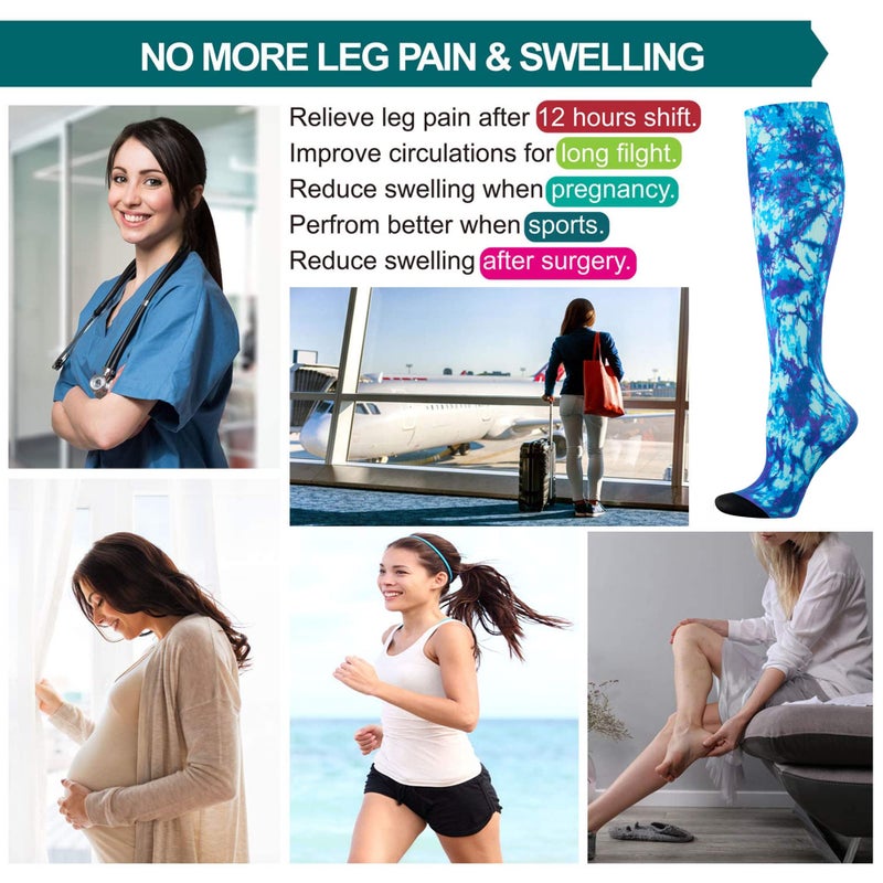 LEVSOX Compression Socks Women and Men, 20-30mmHg, Best for Nurses, Travel, Pregnancy - Image 3