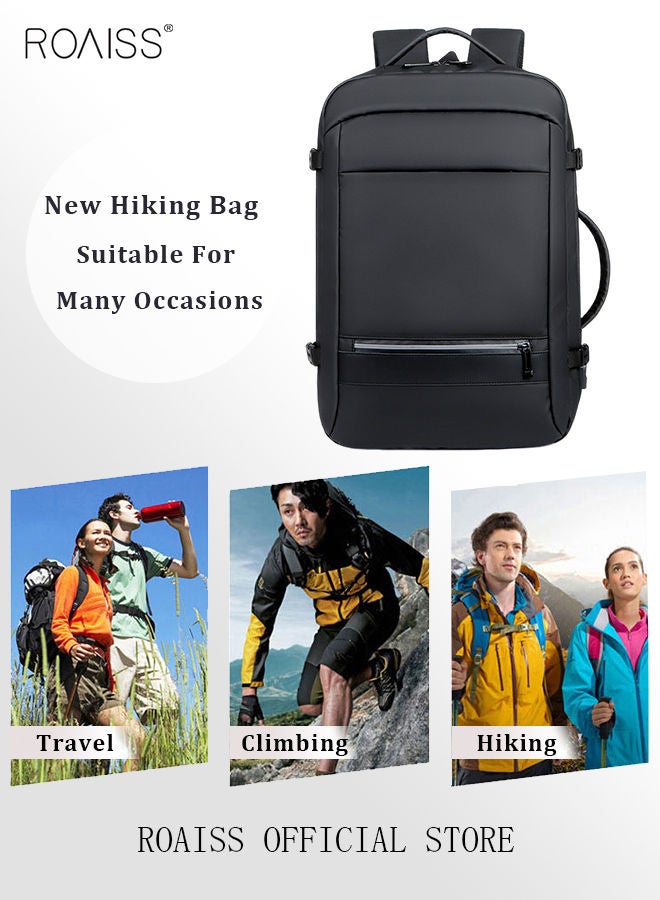 Multi Purpose Large Capacity Laptop Backpack with USB Charge Men Extra Large Carry On Backpack Men Water Resistant Traveling Suitcase Weekender Bag Daypack for Business