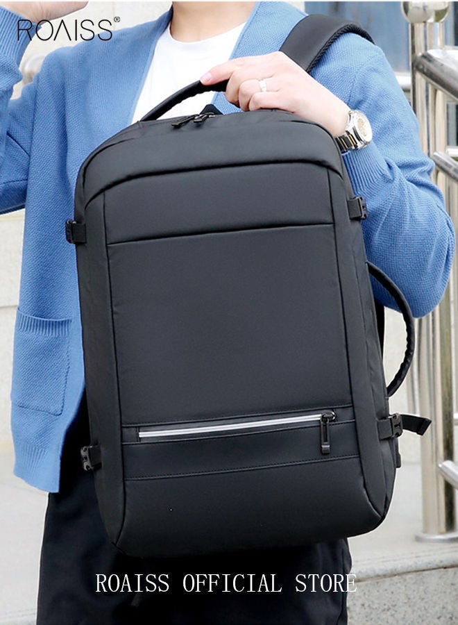 Multi Purpose Large Capacity Laptop Backpack with USB Charge Men Extra Large Carry On Backpack Men Water Resistant Traveling Suitcase Weekender Bag Daypack for Business
