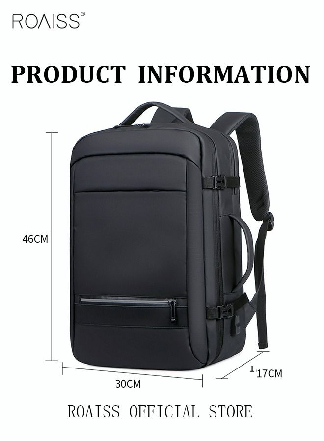 Multi Purpose Large Capacity Laptop Backpack with USB Charge Men Extra Large Carry On Backpack Men Water Resistant Traveling Suitcase Weekender Bag Daypack for Business