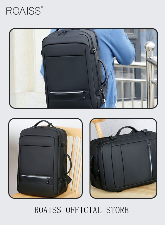 Multi Purpose Large Capacity Laptop Backpack with USB Charge Men Extra Large Carry On Backpack Men Water Resistant Traveling Suitcase Weekender Bag Daypack for Business