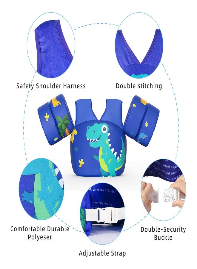 DOOHALO Kids Swim Floats for 28-70 Pounds Kid Arm Shoulder Float Vest Fit for 2-8 Years Older Boys Girls Toddler Baby Children - Image 2