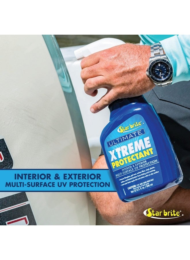 ستار برايت STAR BRITE Ultimate Xtreme Protectant - حماية فائقة من الأشعة فوق البنفسجية للألياف الزجاجية والفينيل والبلاستيك والمطاط والجلد - غير دهني ومضاد للكهرباء الساكنة - 32 أونصة (098832) - Image 3