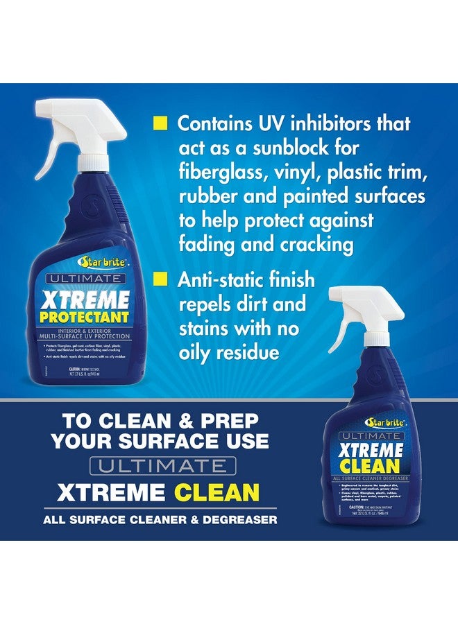 ستار برايت STAR BRITE Ultimate Xtreme Protectant - حماية فائقة من الأشعة فوق البنفسجية للألياف الزجاجية والفينيل والبلاستيك والمطاط والجلد - غير دهني ومضاد للكهرباء الساكنة - 32 أونصة (098832) - Image 4