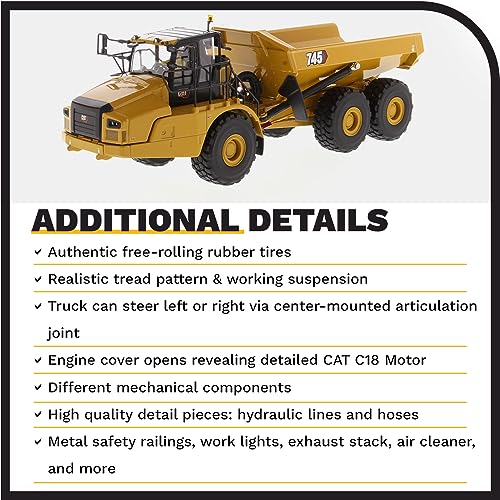 Diecast Masters Caterpillar 745 Articulated Hauler - High Line Series - Image 5