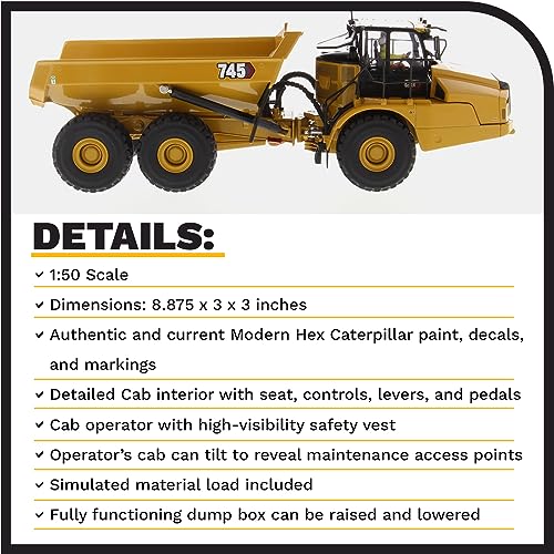 Diecast Masters Caterpillar 745 Articulated Hauler - High Line Series - Image 4