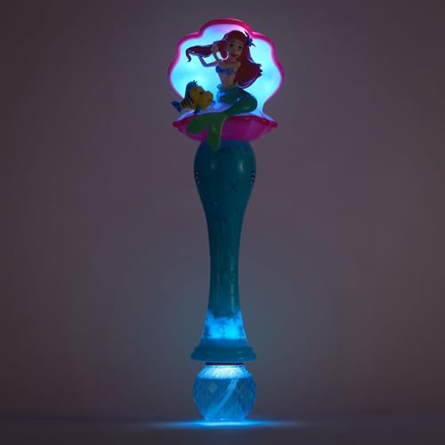 Disney Store Official The Little Mermaid Ariel Flounder Light Sound Bubble Wand Interactive LED Toy Perfect for Kids Fans Ideal for Outdoor Play Parties Durable and Safe - Image 5