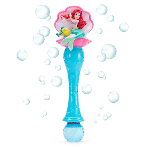 Disney Store Official The Little Mermaid Ariel Flounder Light Sound Bubble Wand Interactive LED Toy Perfect for Kids Fans Ideal for Outdoor Play Parties Durable and Safe - Image 1