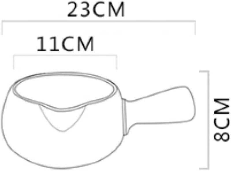 qiuqiu Mini Butter and Milk Pan, Warmer Saucepan Porridge Pan, Small Milk Pot, Small Pots for Heating-Black - Image 3