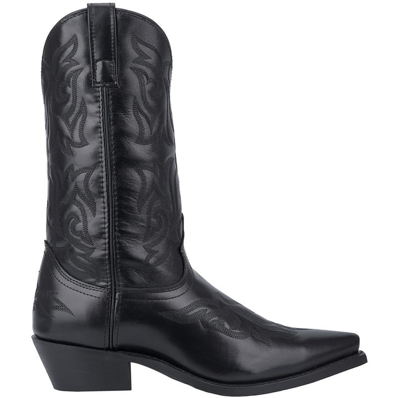 Laredo Mens Hawk Embroidered Snip Toe Casual Boots Mid Calf Black Size 12 3E
