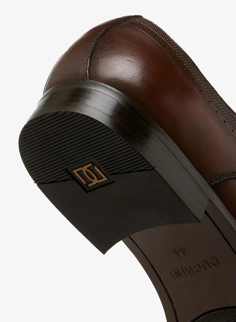 DUCHINI BROWN Men Lace-Up Leather Derby Shoes for Men | Best Price UAE