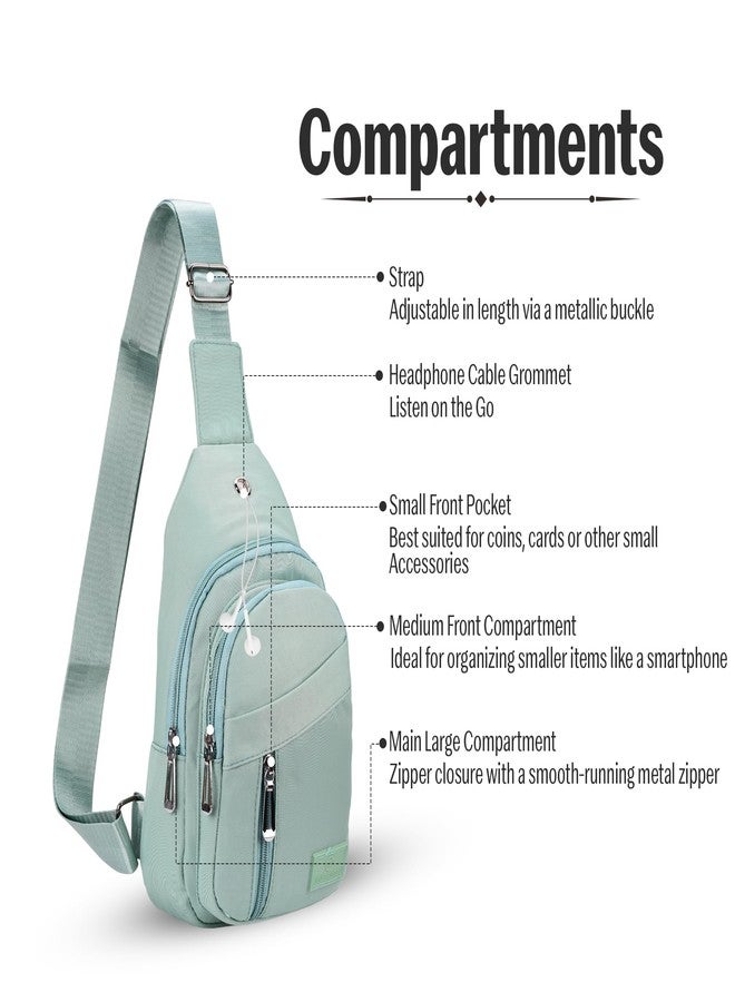 RarePicks CrossBody Sling Backpack for Men & women | Adjustable Strap Sling Bag,Water Resistant Crescent Crossbody Travel Purse, Unisex Chest Bag, Stylish Fanny, Side bag (Blue) - Image 3