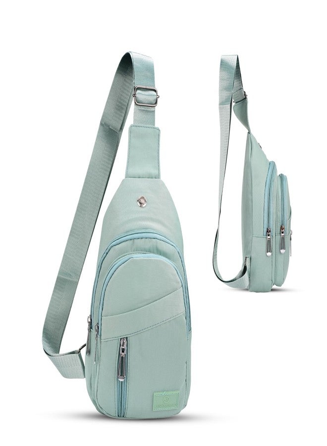 RarePicks CrossBody Sling Backpack for Men & women | Adjustable Strap Sling Bag,Water Resistant Crescent Crossbody Travel Purse, Unisex Chest Bag, Stylish Fanny, Side bag (Blue) - Image 1