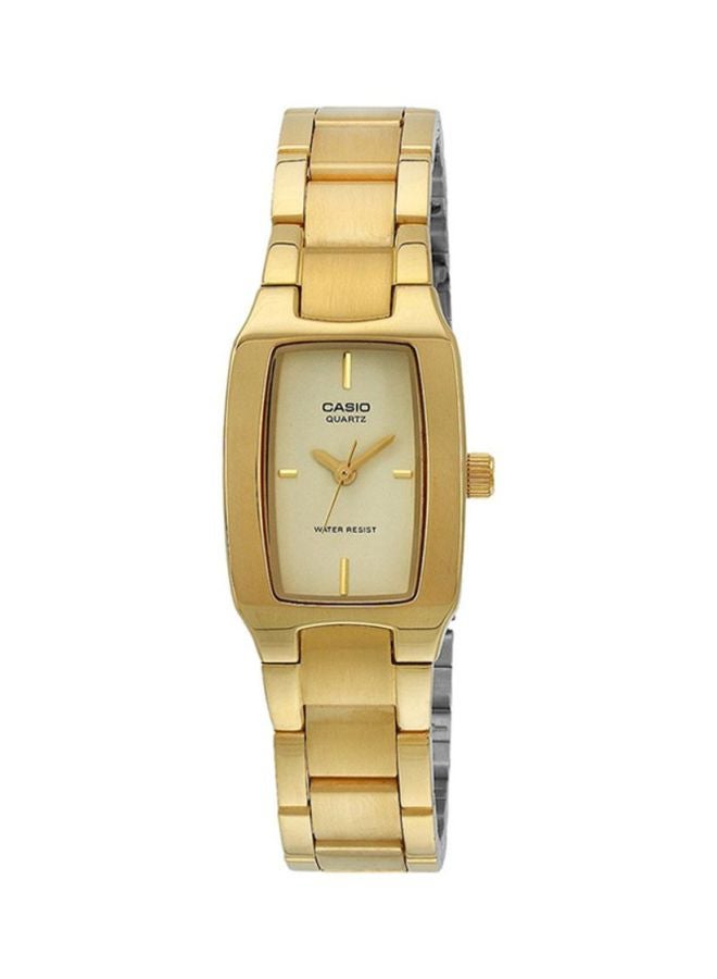 CASIO Women Stainless Steel Analog Watch LTP-1165N-9CRDF - 33 mm - Gold - Image 1