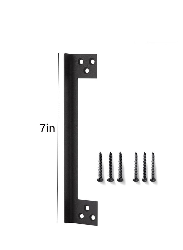 L-shaped Stainless Steel Hidden Door Latch Guard - Exterior Lock Catch Safety Protector A - Image 4