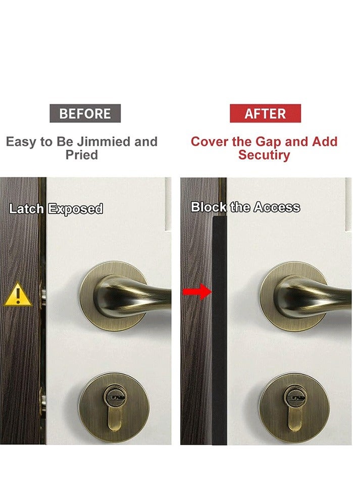 L-shaped Stainless Steel Hidden Door Latch Guard - Exterior Lock Catch Safety Protector A - Image 5