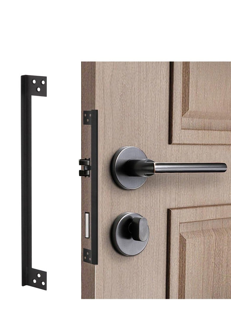 L-shaped Stainless Steel Hidden Door Latch Guard - Exterior Lock Catch Safety Protector A - Image 1