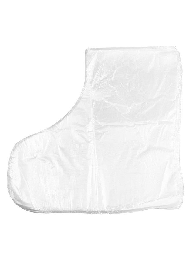 SUPVOX 200pcs one-Off Foot Cover Clear Plastic Disposable Booties Disposable Foot Cover Film Foot Cover Transparent Foot Covers Disposable Disposable Foot Bags Massage Sock - Image 1