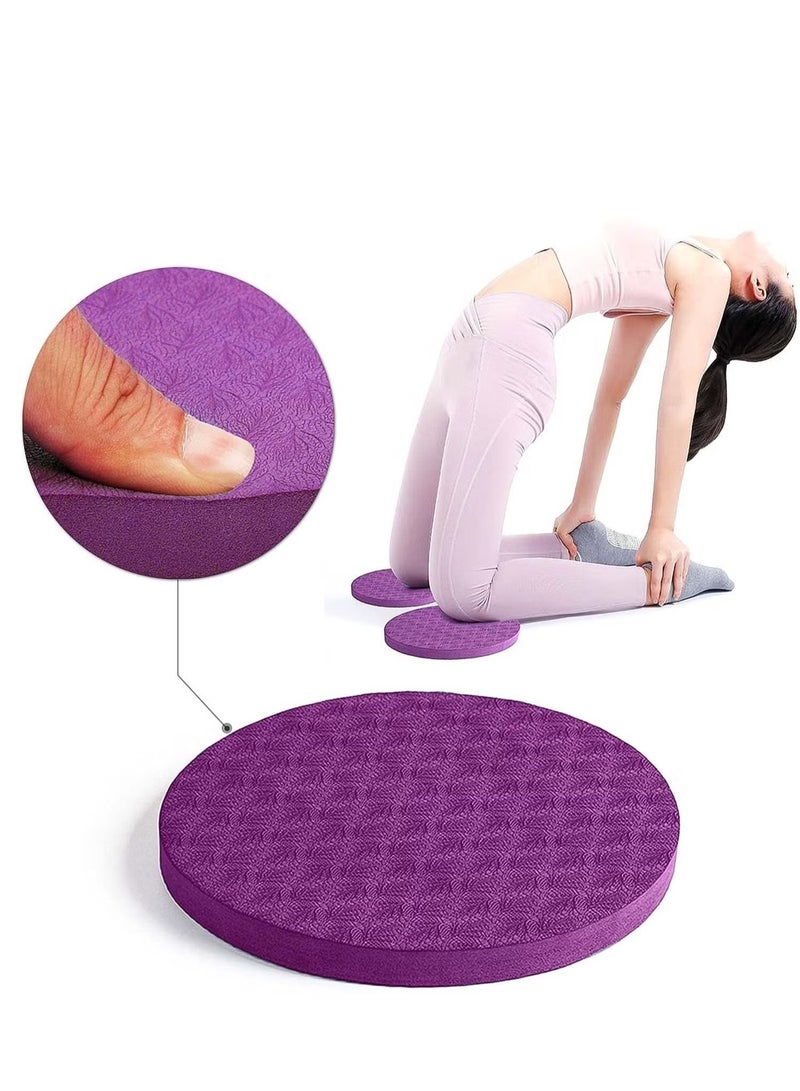 وسادات الركبة لليوجا، وسائد وإكسسوارات اليوجا للنساء/الرجال للركبتين والمعصمين والمرفقين للياقة البدنية والسفر والتأمل والركوع والتوازن والأرضيات والبيلاتس - Image 2