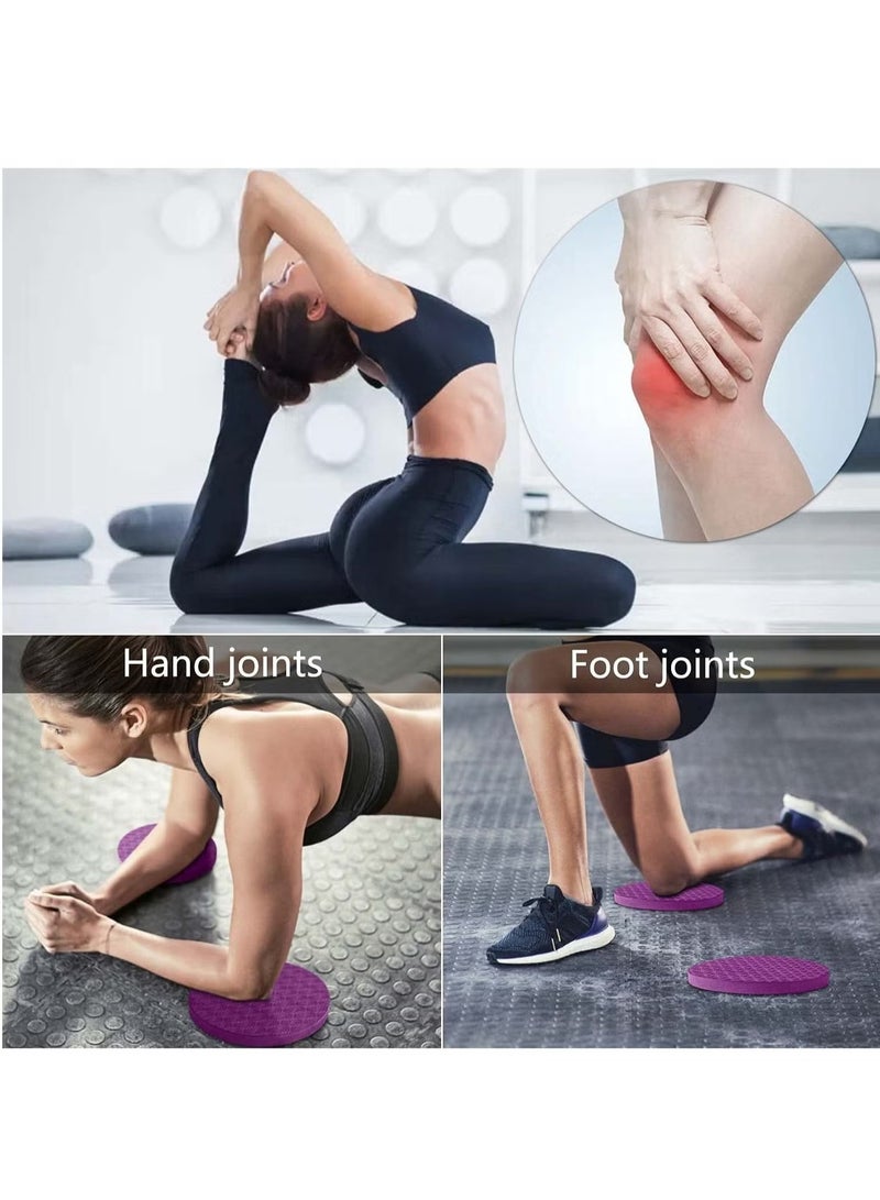 وسادات الركبة لليوجا، وسائد وإكسسوارات اليوجا للنساء/الرجال للركبتين والمعصمين والمرفقين للياقة البدنية والسفر والتأمل والركوع والتوازن والأرضيات والبيلاتس - Image 4