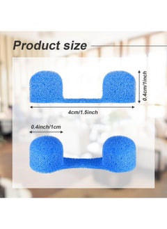Tondiamo Tondiamo 100 Pieces Nose Plug Filter Disposable Nose Dust Filters Nostril Filters Spray Nose Filter Sponge Nose Plugs for Women Men Sunless Spray Tanning Outdoor Dust Construction Areas (Blue)  - Image 2