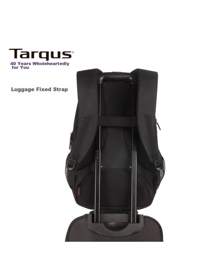 Targus 15.6-inch Laptop Backpack, Commuter Backpack, School Bag With Rain Cover, Black, 822 - Image 4