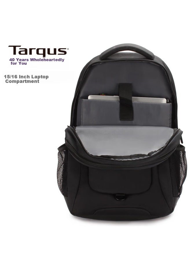 Targus 15.6-inch Laptop Backpack, Commuter Backpack, School Bag With Rain Cover, Black, 822 - Image 5