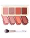LYSdefeu Matte Face Blush Palette Kit with Brush4 Color Pink Plum Orange Silky Mineral Blendable Blusher Contour Powder for CheekLonglasting Facial Beauty Mothers Day Christmas Makeup Gift for Women01 - Image 2