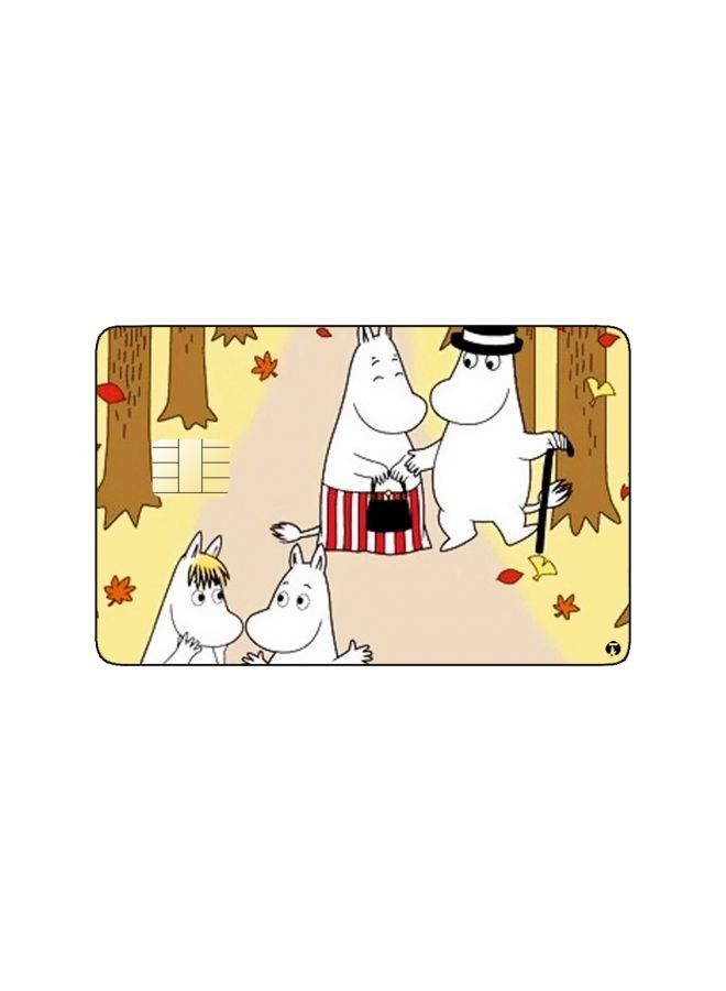 RKN PRINTED BANK CARD STICKER Animation The Moomins By Tove Jansson - Image 2