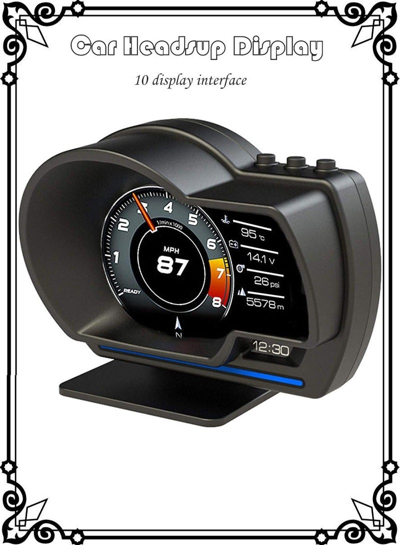 عدّاد سرعة للسيّارة مزوّد بشاشة عرض عالية الوضوح - Image 2