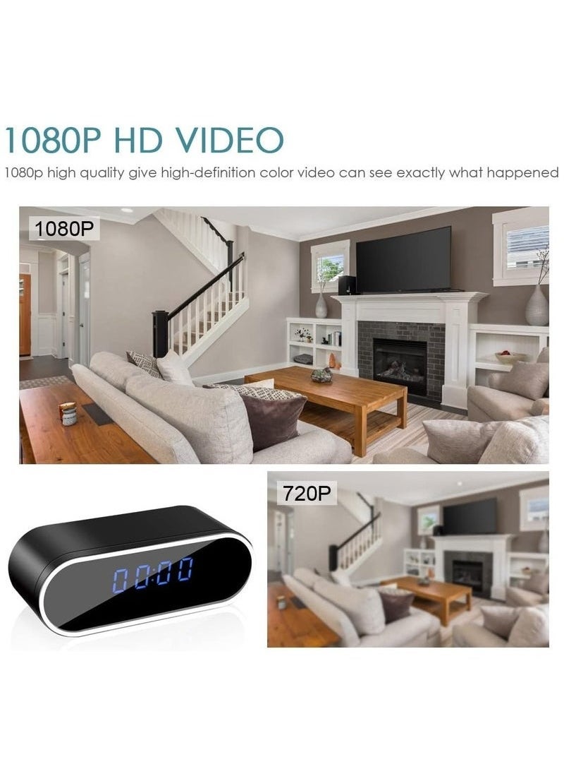 ELTRAZONE - Security Camera with Clock – HD 1080P Indoor WiFi Hidden Camera with Motion Detection & Night Vision | Smart Nanny Cam for Home, Office, Baby & Pet Monitoring | Discreet Surveillance with Real-Time Alerts - Image 1