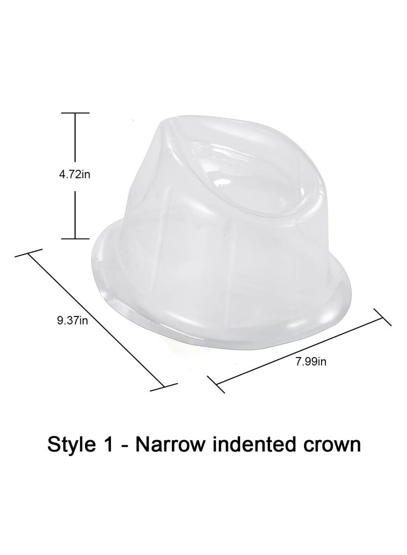 1set Trilby Fedora Hat Holder - Protect Shape Form, Keep Straw Felt Panama's Safe for Storage and Travel Plastic Cap Mold Protectors - Image 2