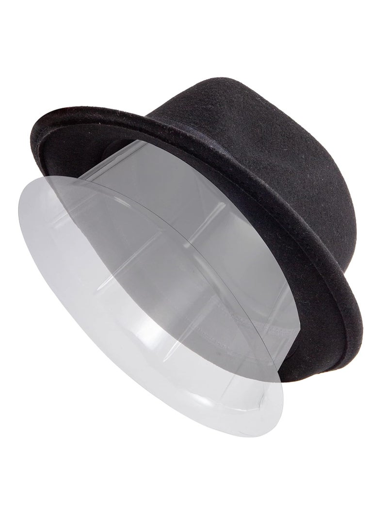 1set Trilby Fedora Hat Holder - Protect Shape Form, Keep Straw Felt Panama's Safe for Storage and Travel Plastic Cap Mold Protectors - Image 3