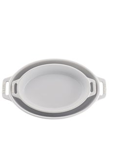 STAUB STAUB Ceramics Oval Baking Dish Set, 2-piece, White  - Image 2