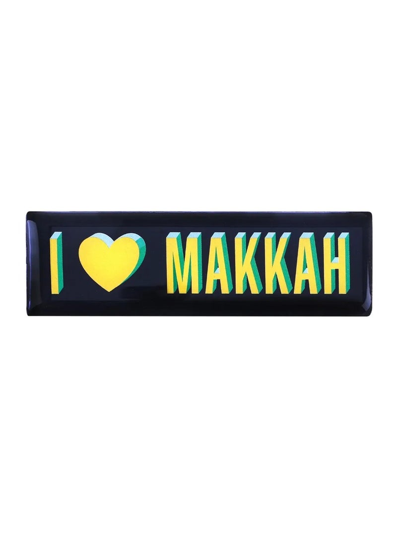 SHABABUNA x HNAK Fridge Magnet by Shababuna X Hnak, comes with a cultural design with the phrase “I Love Makkah” and inspired by Saudi landmarks | High Quality and Long Lasting | made in Saudi Arabia - MAK-3  - Image 1