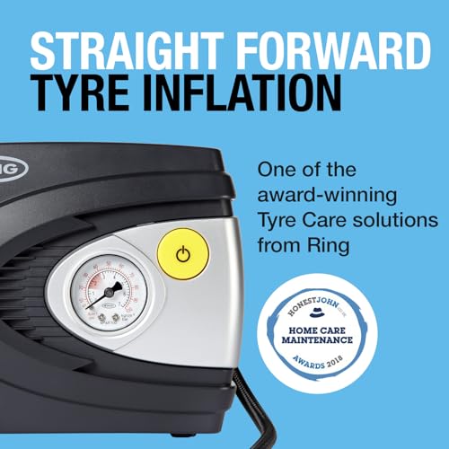 RING RAC610 12V Analog Tire Compressor, Inflates Fully deflated car tire in 4.5 Minutes - Image 3