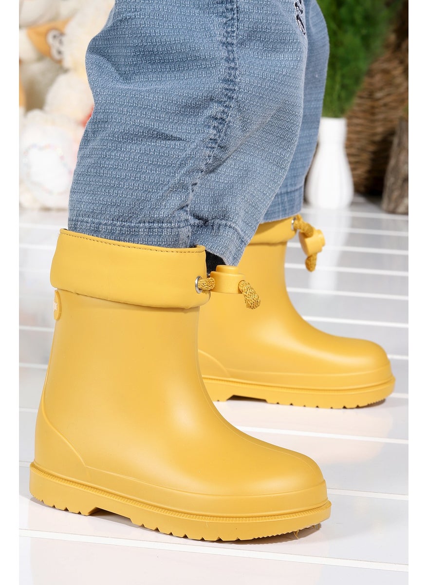 Igor - W10257 Bimbi Euri Girls/Boys Waterproof Rain Snow Boots Yellow - Image 1