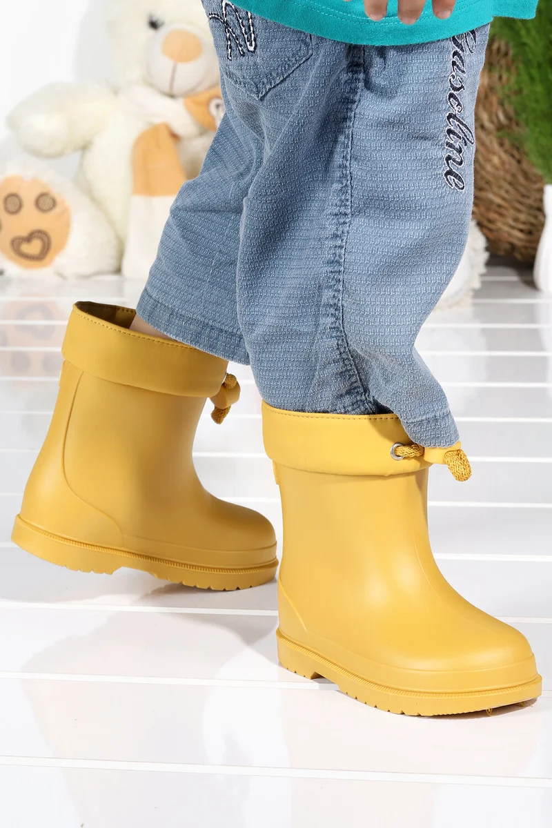 ايجور W10257 Bimbi Euri Girls/Boys Waterproof Rain Snow Boots Yellow
