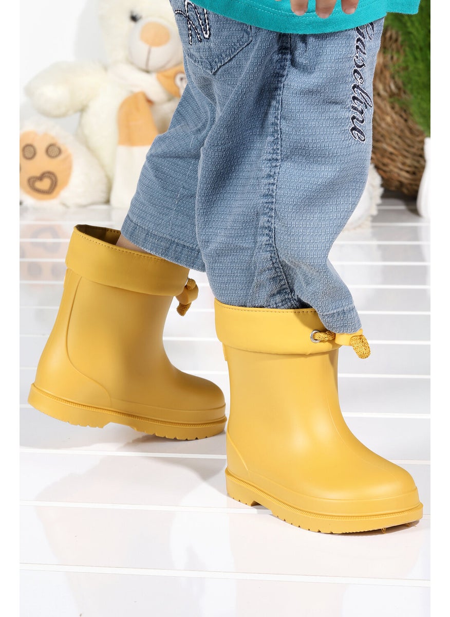 Igor - W10257 Bimbi Euri Girls/Boys Waterproof Rain Snow Boots Yellow - Image 1